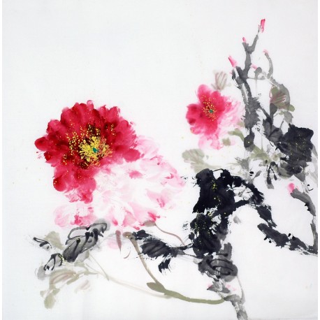 Chinese Peony Painting - CNAG009045