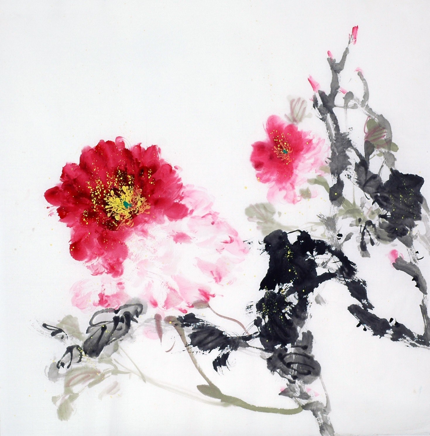 Chinese Peony Painting - CNAG009045