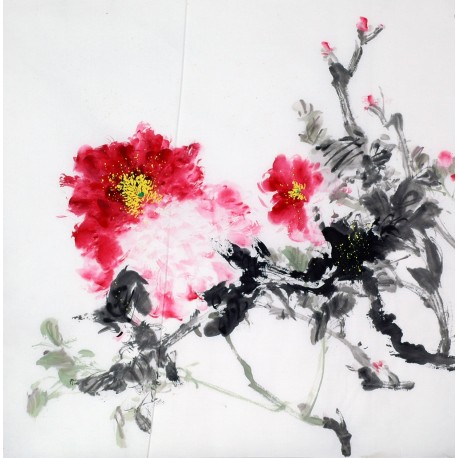 Chinese Peony Painting - CNAG009060