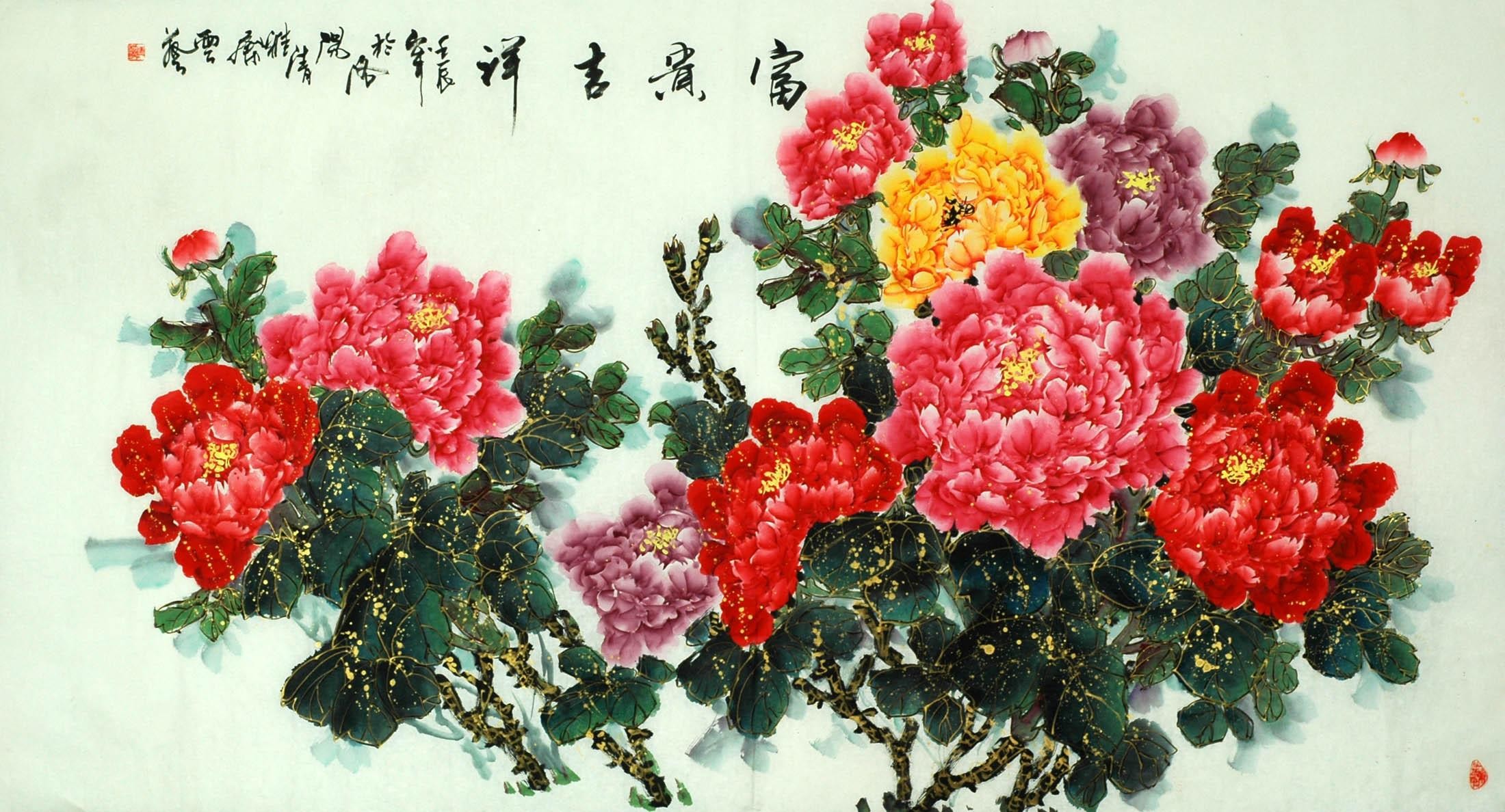 Chinese Peony Painting - CNAG009114