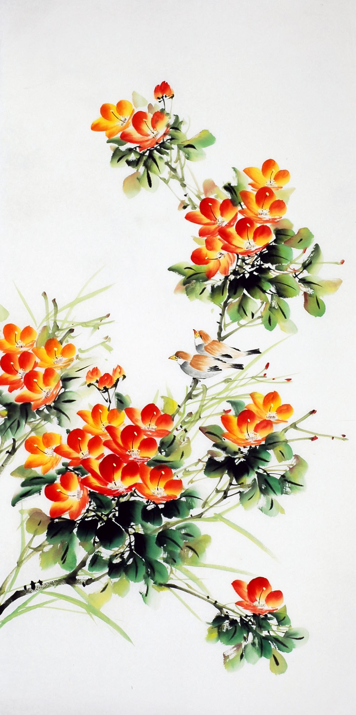 Chinese Flowers&Trees Painting - CNAG009245