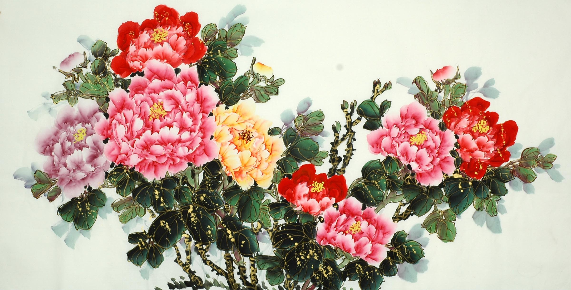 Chinese Peony Painting - CNAG009273