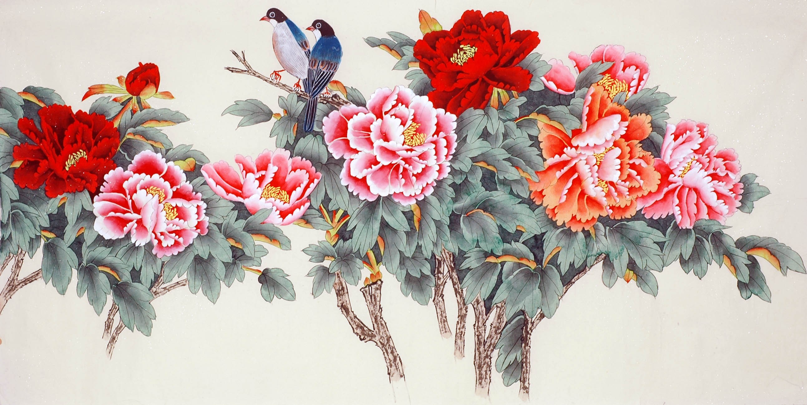 Chinese Peony Painting - CNAG009308