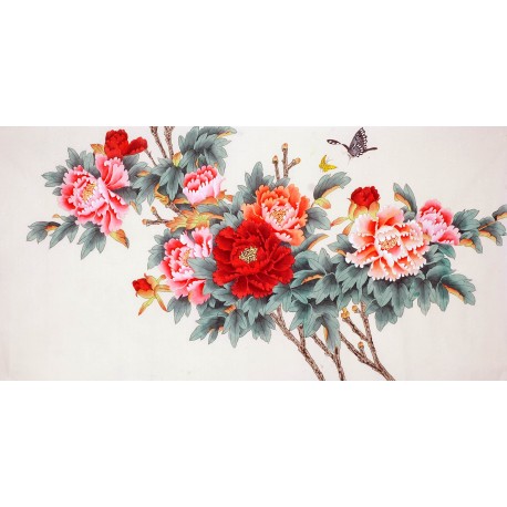 Chinese Peony Painting - CNAG009312