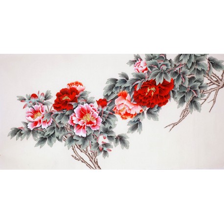 Chinese Peony Painting - CNAG009315