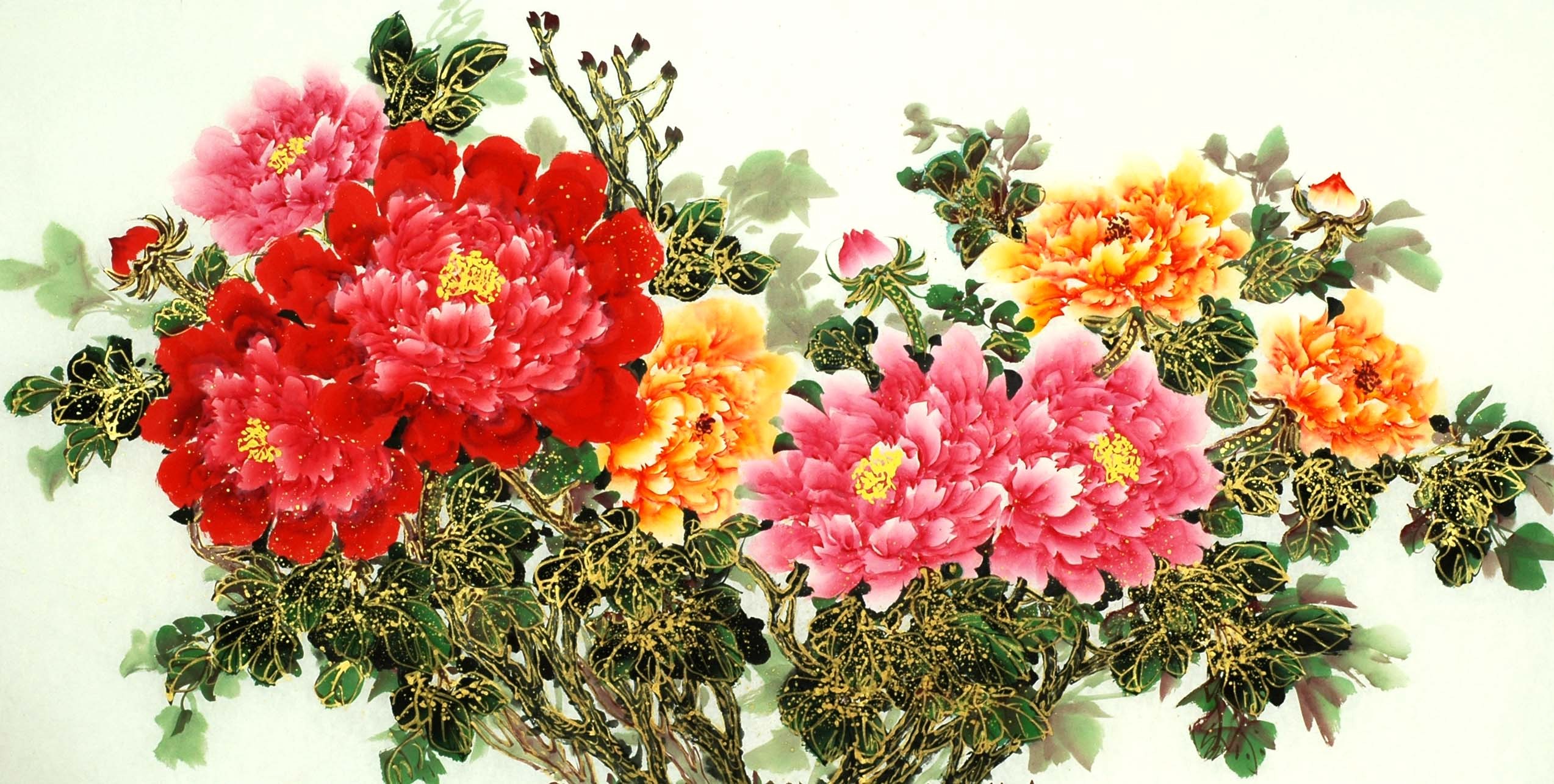 Chinese Peony Painting - CNAG009512