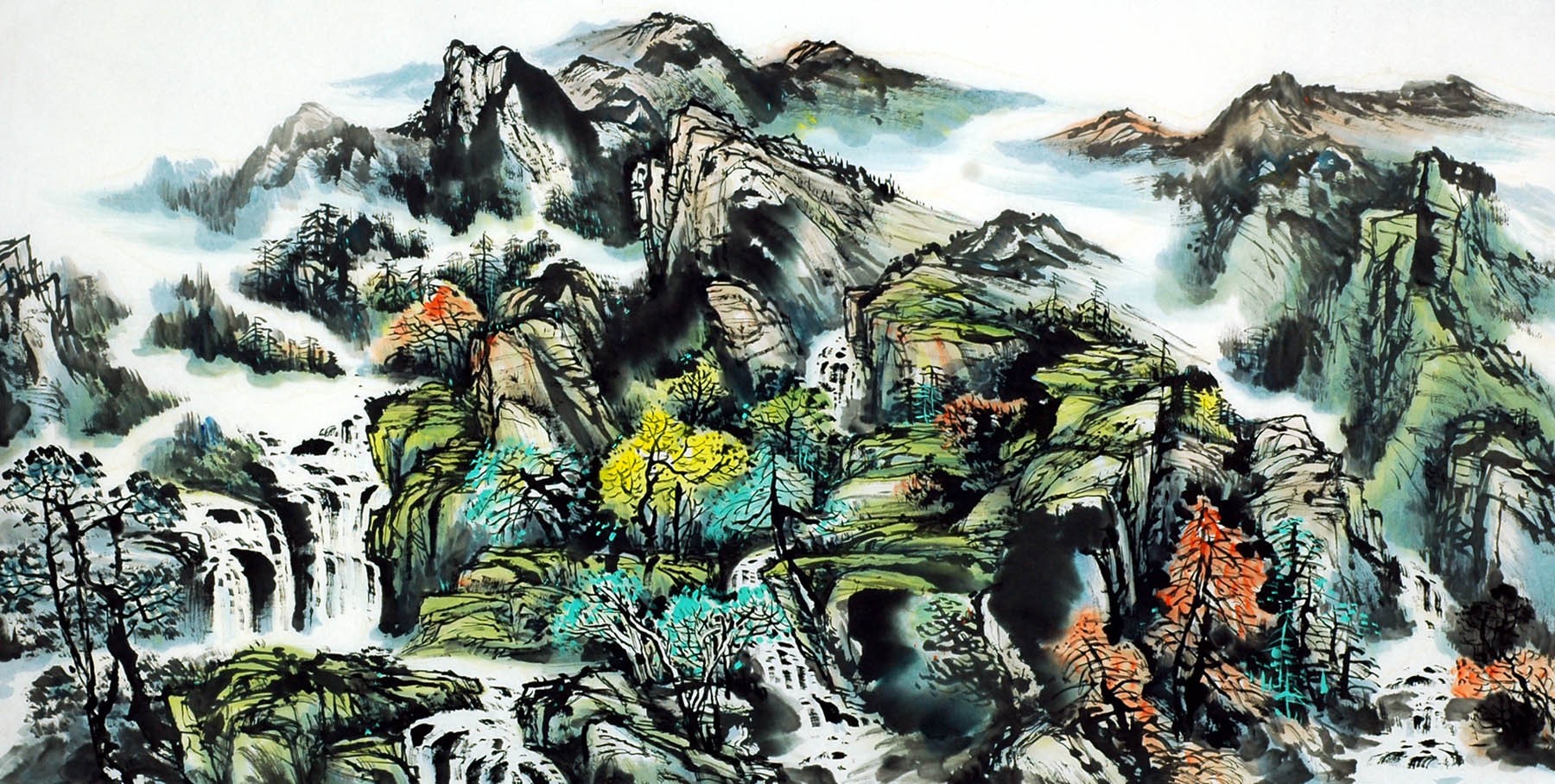 Chinese Landscape Painting - CNAG009573