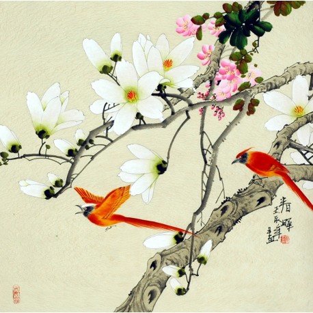 Chinese Flowers&Trees Painting - CNAG009594