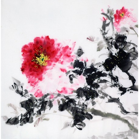 Chinese Peony Painting - CNAG009666