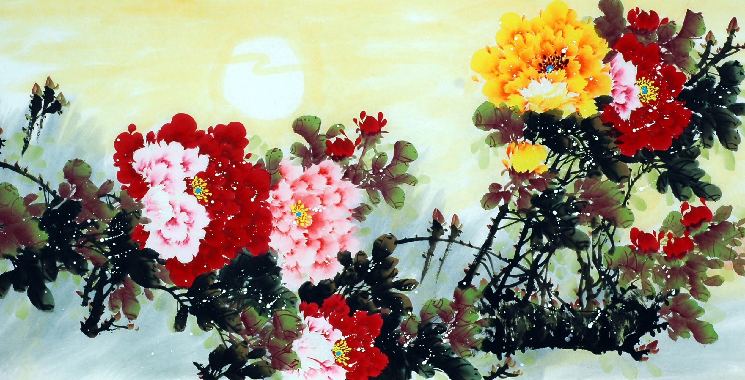 Chinese Peony Painting - CNAG009738