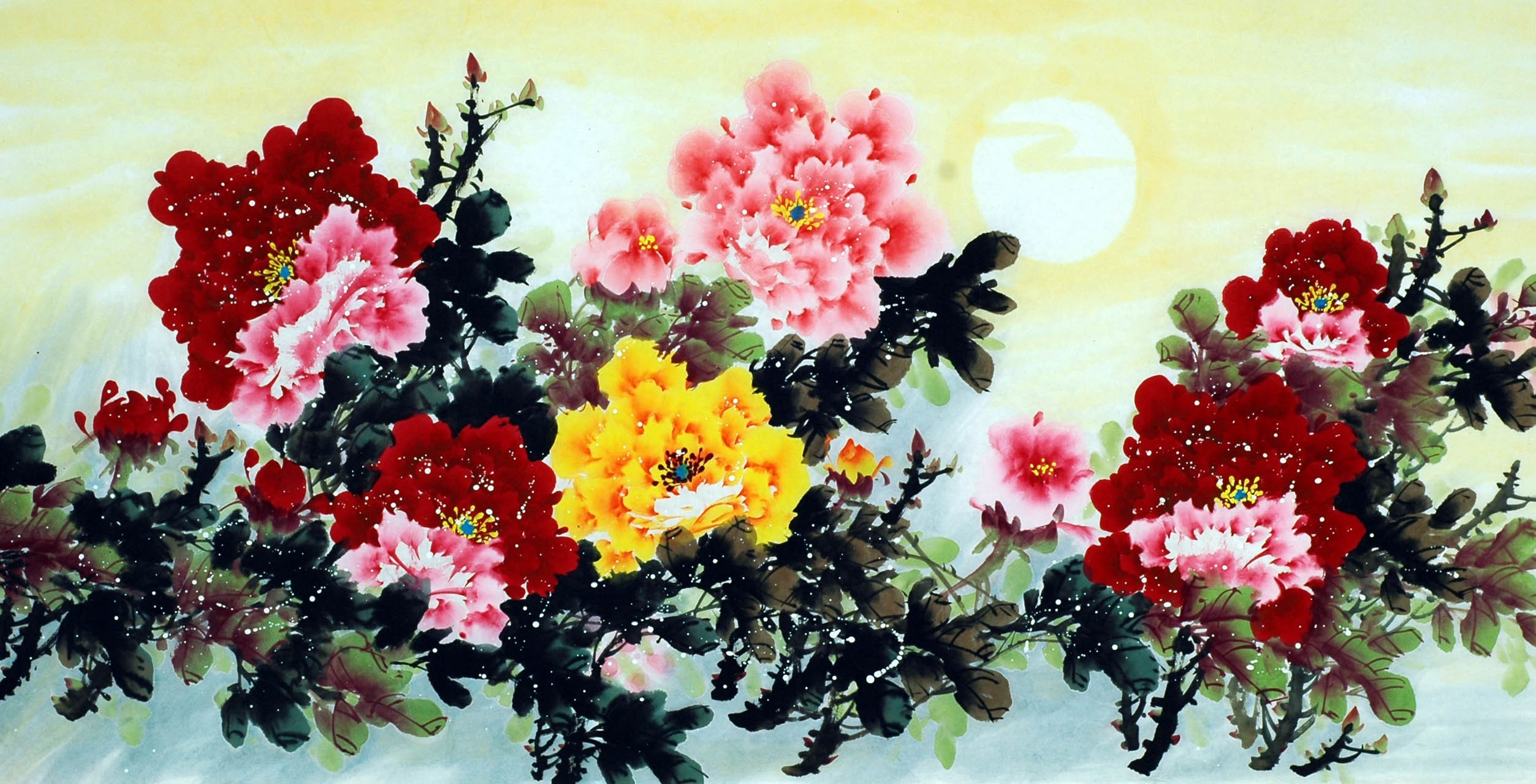 Chinese Peony Painting - CNAG009769