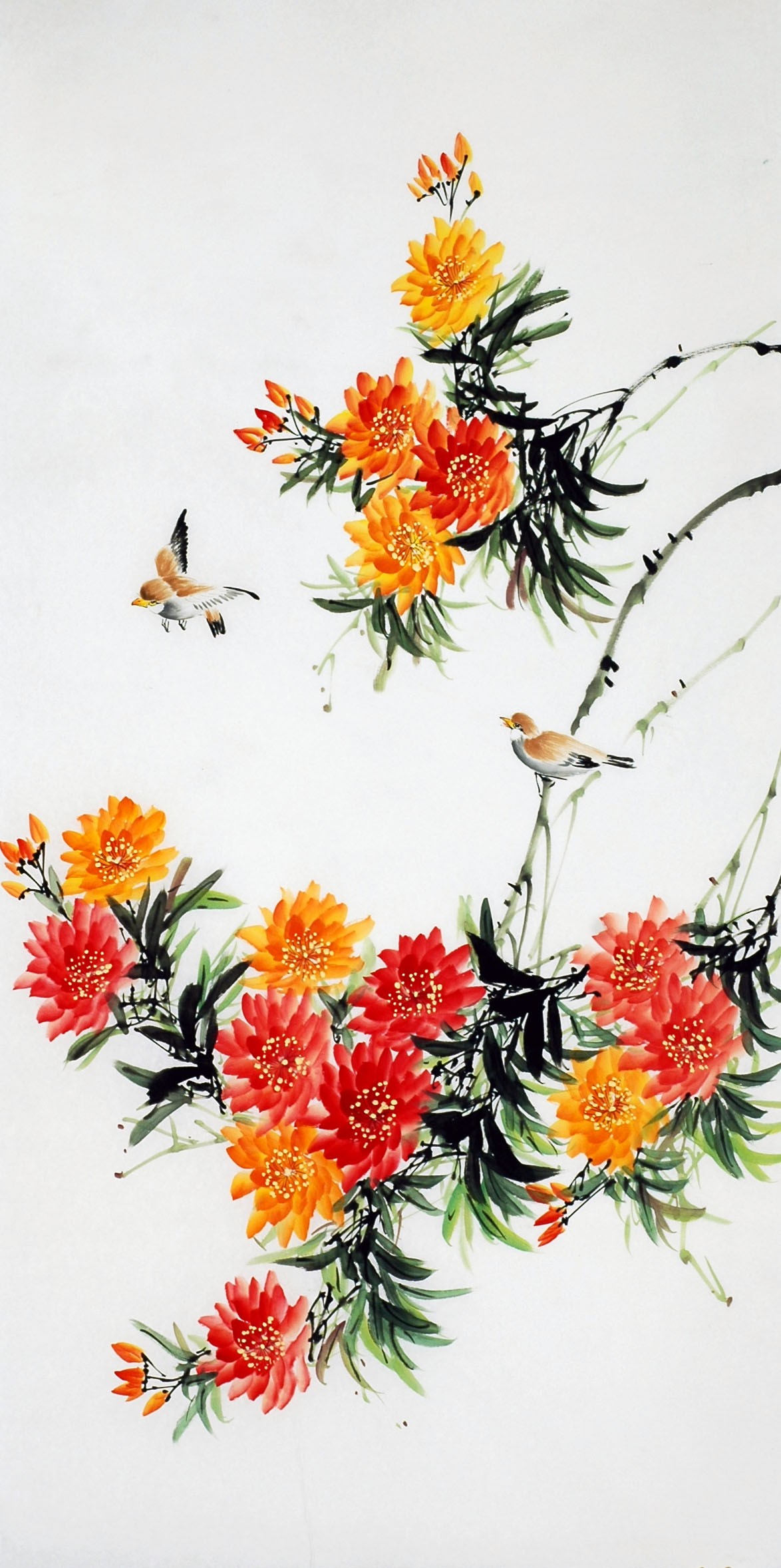 Chinese Flowers&Trees Painting - CNAG009907